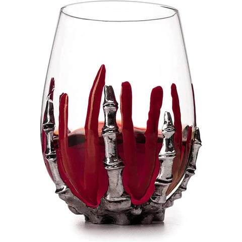 Skeleton Wine Glass