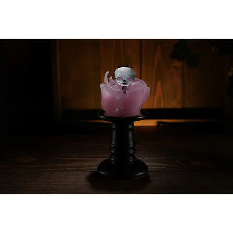 Pink Baby Head Skeleton Candle