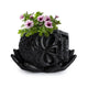 Skull Halloween Candy Bowl, Plant Planter Pot with Hand (Black)