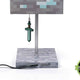 Minecraft Diamond Ore Lamp - 14-Inch LED Table Lamp with Diamond Sword Pull Chain