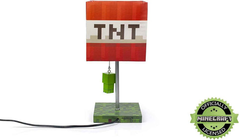 Minecraft TNT Desk Lamp – 14-Inch LED Block with 3D Creeper Puller Light