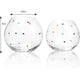 Polka Dot Set of 2 Stemless Bubble Wine Glasses 18 oz