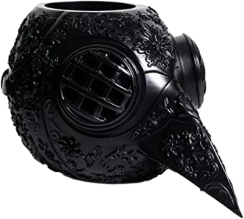 Extra Large Steampunk Plague Doctor Skull Halloween Candy Bowl