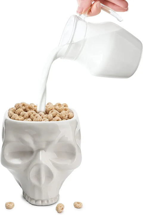 Human Skull Bowl & Cereal Bowl for Eating Skull