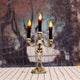 Halloween Three candles skeletons decoration