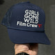 Girls Gone Wild Film Crew 97 Trucker Cap Hat Navy Custom Embroidered