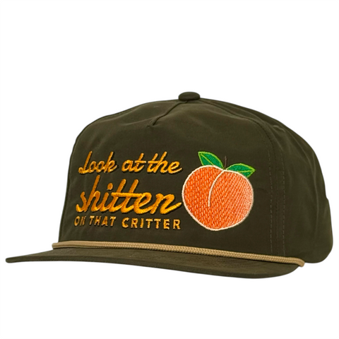 Look at the Shitter Hat Justin Stagner Collab Snapback Rope Cap Funny Southern Hat