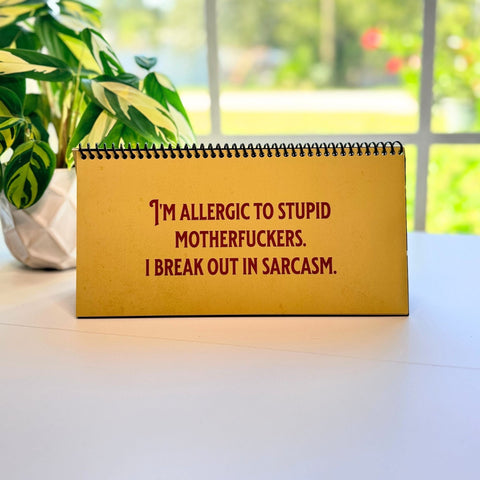 Please Lower Your Expectations Men of the Office Desk Flip Sign