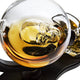 Skull Skeleton Wine & Whiskey Globe Decanter Set