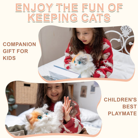 Mini Calico Cat Backpack – Plush Kitty Bag for Teens