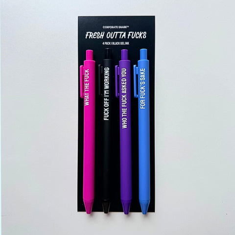 Fresh Outta Fucks Pen Set