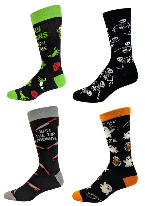 4 Pack Halloween Socks