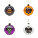 Ghoulish Glass Ornaments 4 Pack