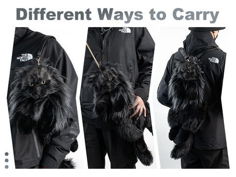 Maine Coon Cat Backpack – Realistic Cat Stylish Daypack