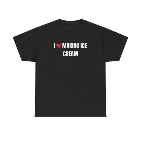 I Love Making Ice Cream Funny Couple Shirt – Cute Matching His & Hers Graphic Tee
