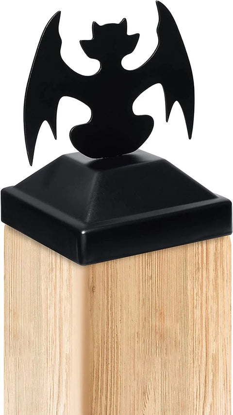 Halloween Bat Ghost Post Cap for 4x4 Wood Fence Post