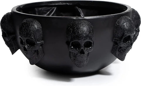 Halloween MultiSkull Candy Dish Trick or Treat Bowl & Plant Planter Pot 6"