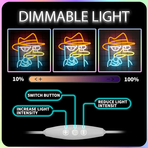 Skull Neon Sign – Yellow LED Neon Lights for Game Room Decor & Man Cave Lighting