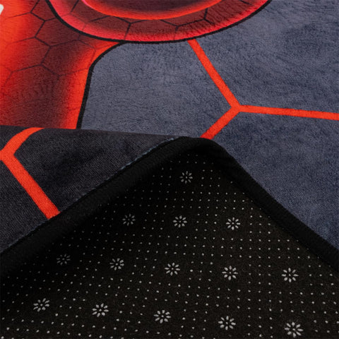 NTBED Game Console Area Rug for Bedroom Sofa Playroom Gaming Geometric Bedside Rugs Gamer Decorative Floor Mat Carpet (3x5 Feet, Blue)