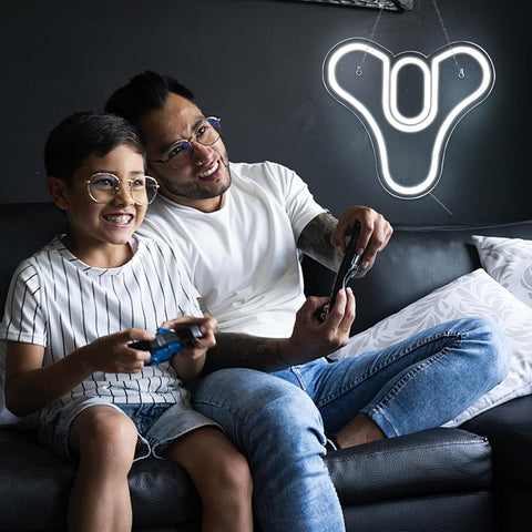 Neon Wall Decor - Pugna Game LED Neon Sign for Bedroom, Bar & Business