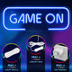 Gaming Neon Sign - LED Neon Light for Game Room Decoration | Teen Gamer Gift