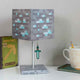 Minecraft Diamond Ore Lamp - 14-Inch LED Table Lamp with Diamond Sword Pull Chain