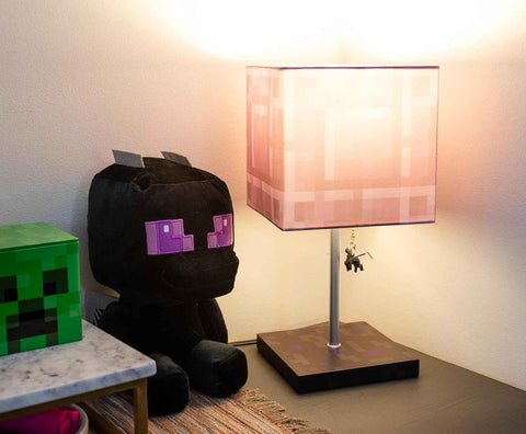 Minecraft Nether Portal Lamp – Ender Dragon Pull Desk Lamp with LED Mood Light