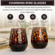 Khen Tortoise Leopard Wine Glasses - Set of 2