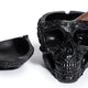 Spooky Human Skull Ashtray with Cover