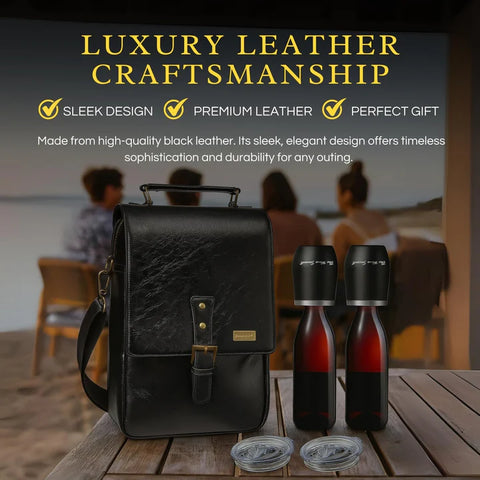 3 Bottle Wine Tote Bag with Tumblers and Opener