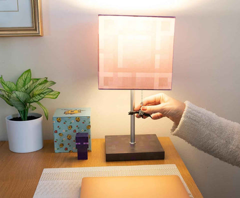 Minecraft Nether Portal Lamp – Ender Dragon Pull Desk Lamp with LED Mood Light