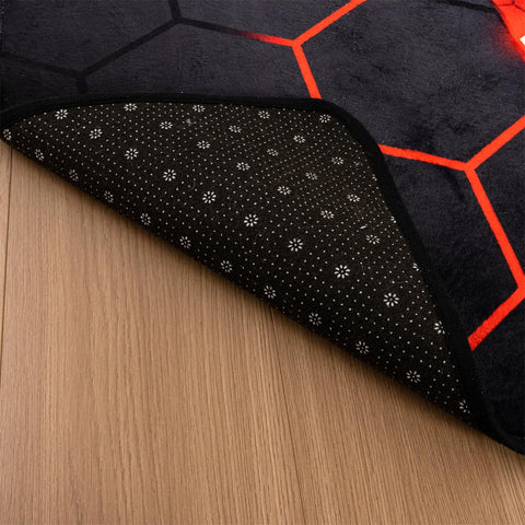 NTBED Game Console Area Rug for Bedroom Sofa Playroom Gaming Geometric Bedside Rugs Gamer Decorative Floor Mat Carpet (3x5 Feet, Blue)