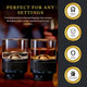Camera Lens Whiskey Glasses | Novelty Cups for Photographers | Set of 2