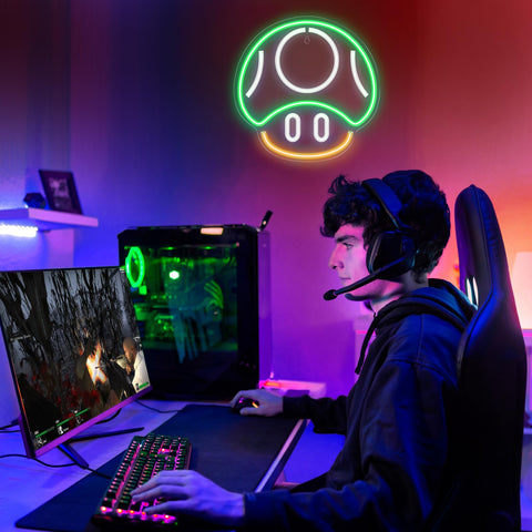 Gaming Neon Sign - LED Neon Light for Game Room Decoration | Teen Gamer Gift
