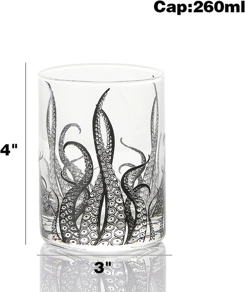 Octopus Tentacle Whiskey Glassware
