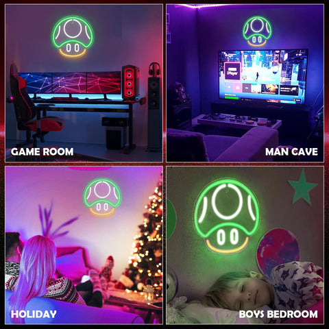 Gaming Neon Sign - LED Neon Light for Game Room Decoration | Teen Gamer Gift