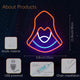 Assassin Neon Sign - Dimmable USB Powered Neon Wall Decor for Game Room & Bedroom