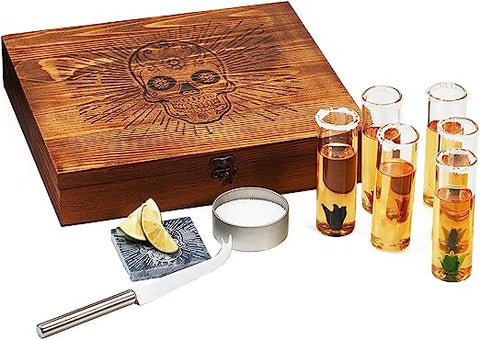 Tequila Shot Glass & Salt Gift Set