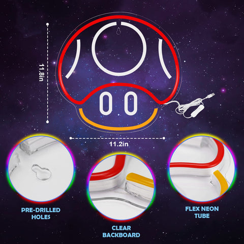 Gaming Neon Sign - LED Neon Light for Game Room Decoration | Teen Gamer Gift