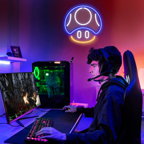Gaming Neon Sign - LED Neon Light for Game Room Decoration | Teen Gamer Gift