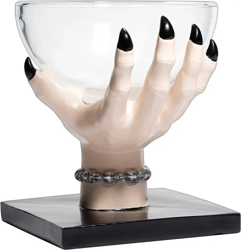 Witch Hand Large Candy Bowl Stand Witch Hand Halloween Dish For Kitchen Décor