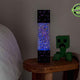 Minecraft Nether Portal Lamp - LED Glitter Motion Light | Bedside Table Decor