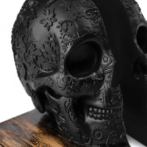 Skull Book Ends Gothic