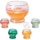Colorful 1.7 Gallon Punch Bowl with 4 10oz