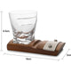 Cigar Glass & Coaster & with A Whiskey Cigar Glasses