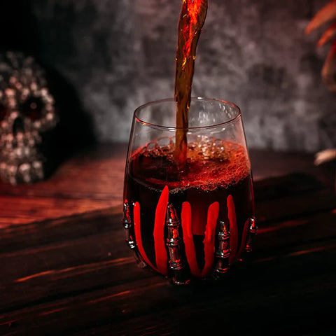 Skeleton Wine Glass