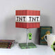 Minecraft TNT Desk Lamp – 14-Inch LED Block with 3D Creeper Puller Light