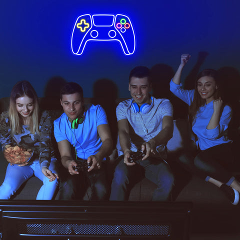 Gaming Neon Sign - LED Neon Light for Game Room Decoration | Teen Gamer Gift