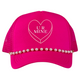 Ur Mine You're Mine Valentine’s Day Love Printed SnapBack Mesh Trucker Hat with Pearl Chain