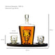 Skull King Skeleton Wine & Whiskey Globe Decanter Set